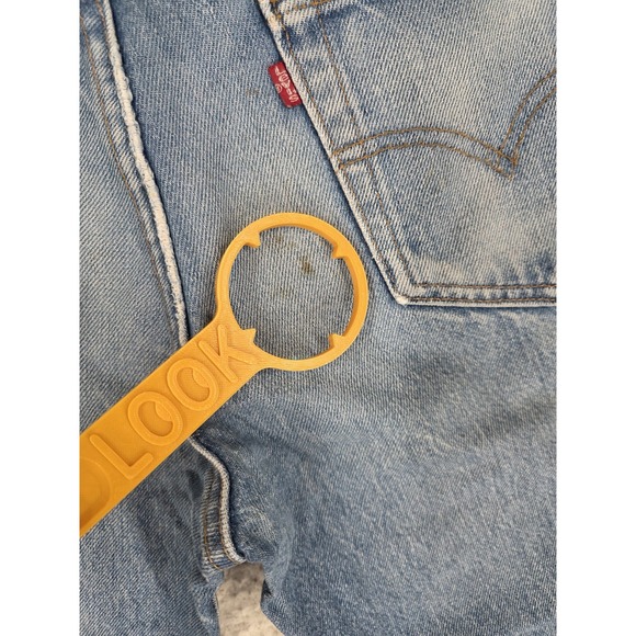 Vtg Levis 517 Blue Jeans Boot Cut Men 31x30 Distressed Zip Up Mexico (30.5x28.5) - Picture 7 of 14